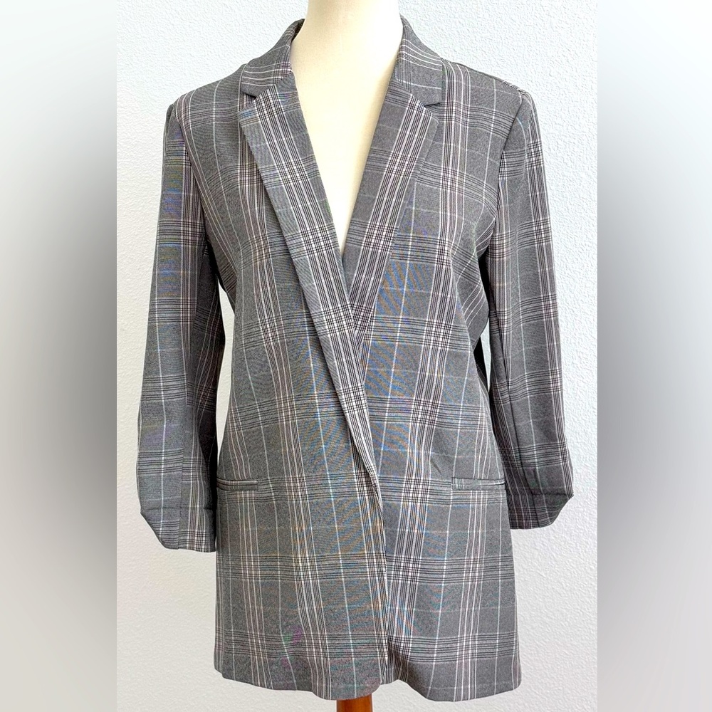 Soho Women’s Plaid Blazer M